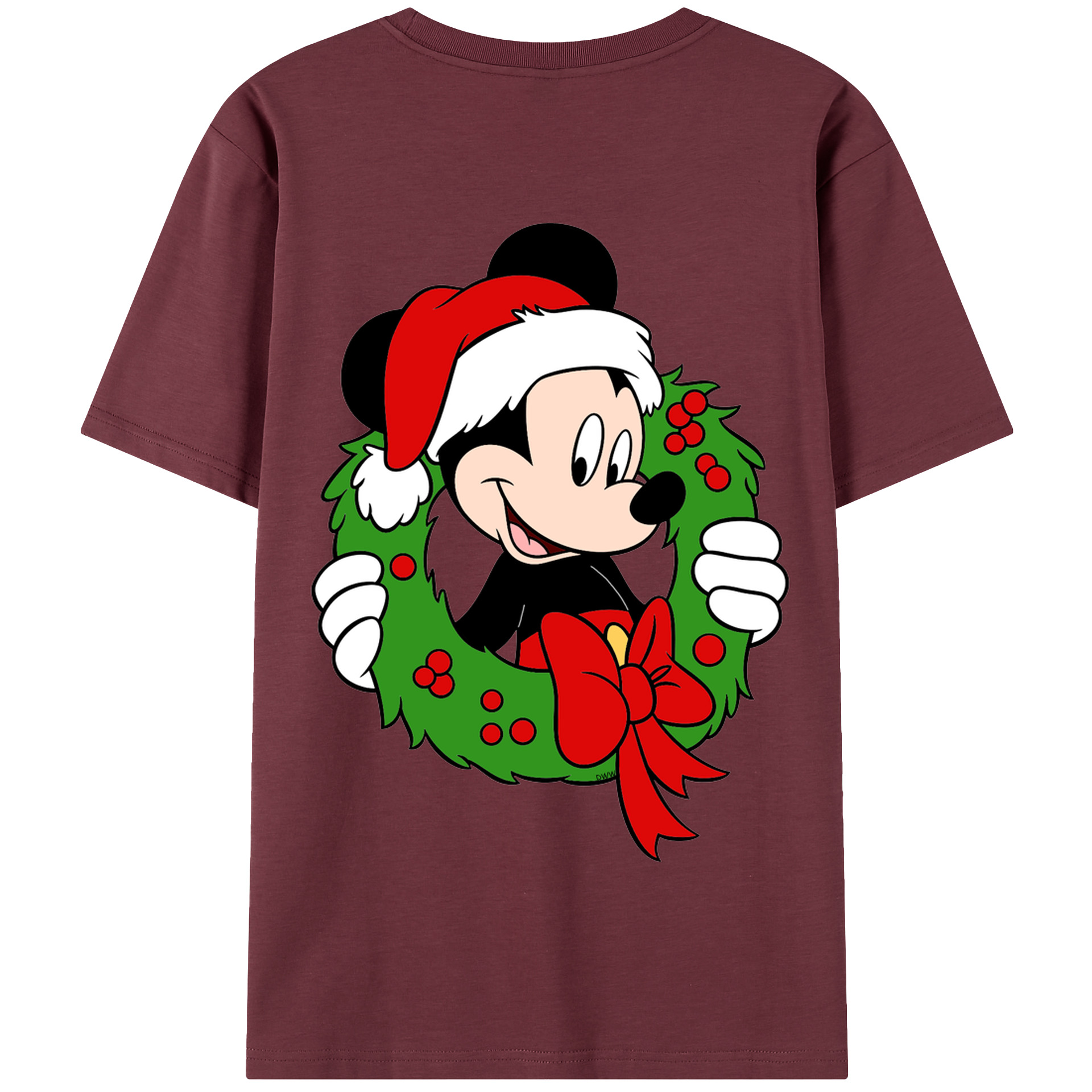 （画像用） ミッキーマウス Mickey Mouse 綿100％半袖Tシャツ（背面プリント）